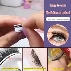 [Sem Cola Necessária] Simple Stylish Fake Eyelashes Cílios Postiços/Natural/Prático/Adesivo