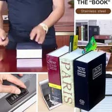 [Versátil e Discreto] Book Safe with Combination Lock Cofre de Moedas/Livro Cofre/Portátil
