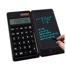 【Portátil e Multifuncional】Calculadora portátil para escrita à mão, calculadora/quadros de escrita/uso financeiro