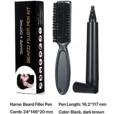 [Sem Secagem] Bolígrafo Para Rellenar La Barba A Prueba De Água/Caneta Para Barba/Kit Para Barba
