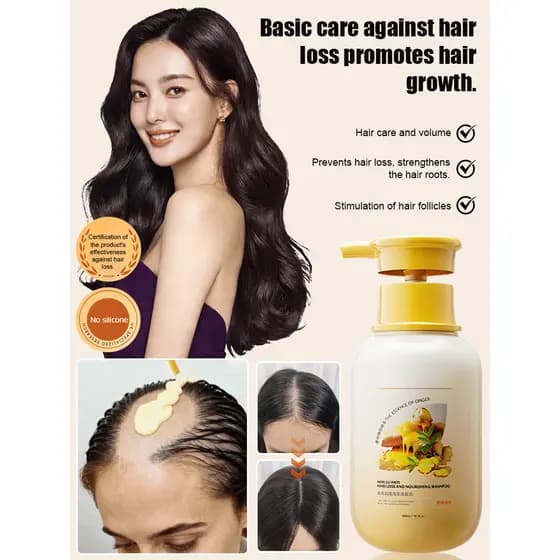 【Crescimento Rápido】[Double Hair Volume] Anti-Hair Loss Shampoo / Shampoo Antiqueda / Shampoo para Fortalecer o Cabelo