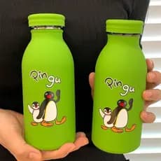Pingu pinguim copo térmico 304 copo de aço inoxidável grande capacidade portátil copo de água esportivo de alto valor