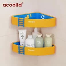 Rack de banheiro pendurado toalha sem perfuração cesta triangular fixado na parede toalete canto chuveiro Gel rack de ar