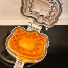 Kitty Style Waffle Maker Destacável Muffin Pan Sanduíche Pão Pressionado Borda Vedação Waffle Assadeira