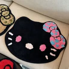 Estilo coreano Bowknot banheiro reunindo tapete absorvente sala de estar quarto cobertor de cabeceira Anti-deslizamento
