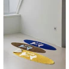 Mais recente terra surf criativo tapete Oval tira longa quarto cobertor de cabeceira antiderrapante reunindo tapete