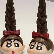 Soaring trançado shin-chan Crayon shin-chan jóias armazenamento anel de cabelo bonito ins banheiro bandana prateleira be