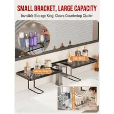 【Economize Espaço】[Estilo Versátil] Prateleira/Organizador Para Lavabo/Pia/Banheiro