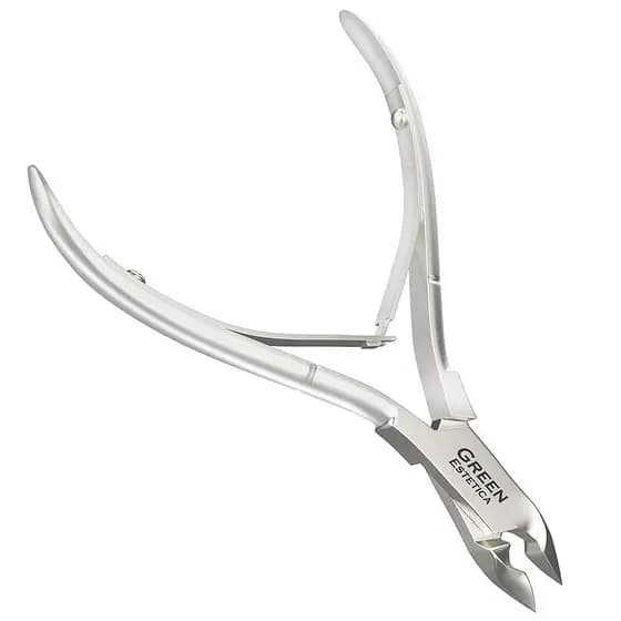 Cortador de Cutículas Profissional em Aço Inoxidável com Lâminas Afiadas, Ferramentas de Manicure com Mola Dupla para Cu