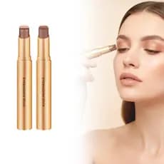 Pacote com 2 Sombras em Bastão de 3 Cores, Nova Sombra Cremosa 2025, Sombra Brilhante para Dia e Noite, Sombra com Glitt