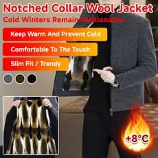 [Estilo Casual] Jaqueta Masculina Flanela com Forro Térmico para Inverno Jaqueta de Lã/Jaqueta Masculina/Roupa de Frio