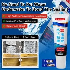 【Fácil Aplicação】Underwater Bonding Sealant/Selante para Reparo de Vazamentos/Cola Impermeável/Vedação Rápida