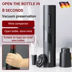 [Fácil De Usar] Kit Elétrico Abridor De Vinho Automático/Conjunto De Acessórios Para Garrafa