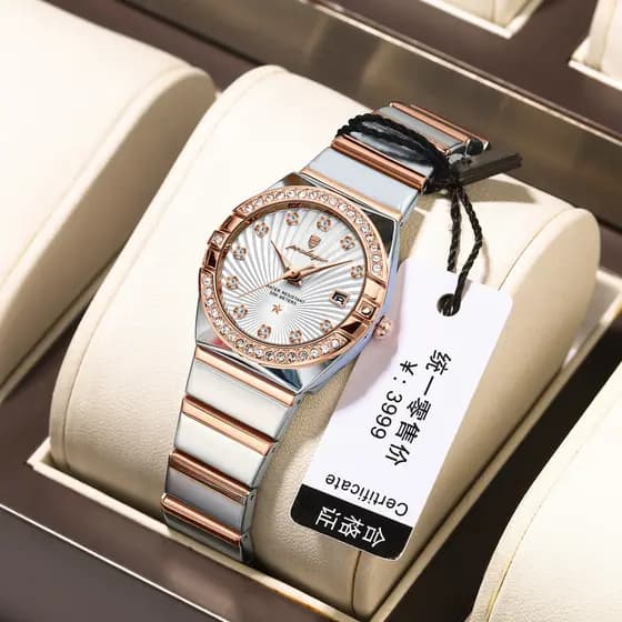 Marca suíça senhoras relógio novo estilo à prova dwaterproof água luminosa estilo Ultra-fino relógio de pulso feminino a
