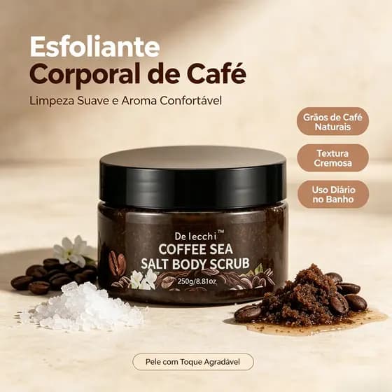 Café Esfoliante Corporal Limpeza de Pele