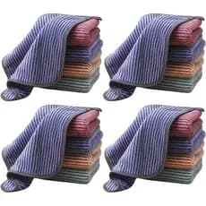Pano de Limpeza de Microfibra, 20 Peças de Pano Mágico Espessado, Panos de Prato de Fibra Superfina de Secagem Rápida, T