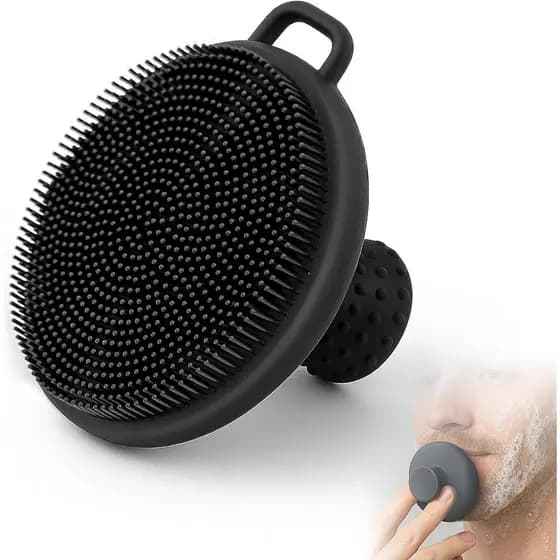 Escova Esfoliante Facial de Silicone, Escova de Limpeza Facial, Esfoliação Suave e Remoção de Cravos para Homens e Mulhe