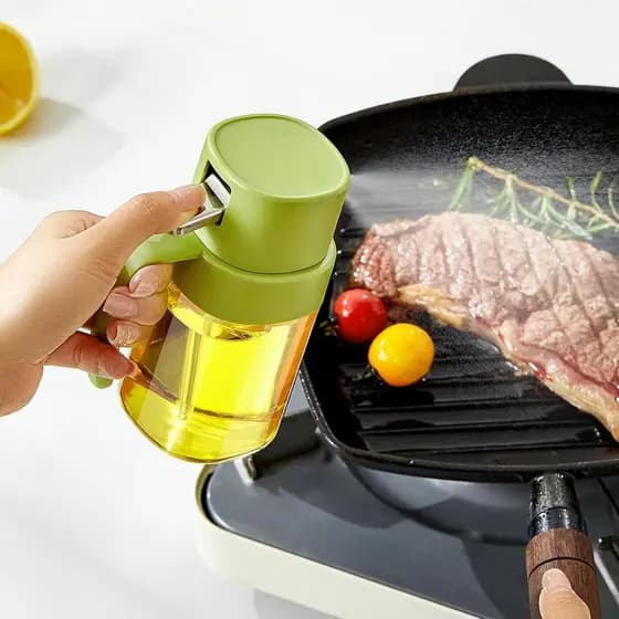 Pulverizador de Óleo para Cozinhar, 6.8 OZ/ 200 ML, Garrafa de Spray de Óleo Premium para Cozinha, Pulverizador de Azeit