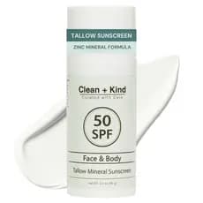Protetor Solar Tallow SPF 50 — Protetor Solar Mineral Esportivo em Tamanho Viagem, Sem Óxido de Zinco Nano, Seguro para
