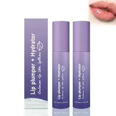 Bálsamo Labial Volumizador+Hidratante, Gloss Labial Volumizador, Gloss Labial Colorido Realçador, Gloss Labial Hidratant