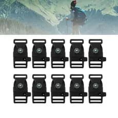 10 Peças 15mm Clipes De Sobrevivência Ao Ar Livre Ajustáveis Pulseira Fivelas Compactas Ferramenta De Acampamento E Caminhada