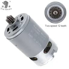 Motor DC RS550 12V/16.8V/21V/25V 19500 RPM Com Duas Velocidades 12 Dentes E Caixa De Engrenagens De Alto Torque Para Fur