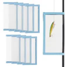 Pacote Com 10/8/6/4 Envoltórios De Isca De Pesca Em PVC Transparente , 21.5 cm x 11 , Protetor Gancho E Laço
