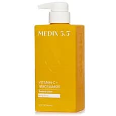 MEDIX5.5 RadiantGlow Gel de Banho com Vitamina C e Niacinamida | Limpador Suave para Corpo e Rosto com Aroma Cítrico par