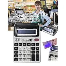 [Operação Fácil] Unique operation experience Calculator Calculadora/12 Dígitos/Tela Dupla/Profissional