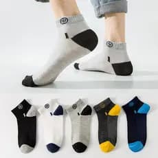 [Design Colorido] Meias Masculinas Curtas/Meias Invisíveis Confortáveis/Meias para Esportes/Meias Leves