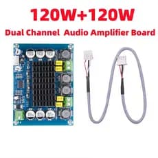2 * 120W Dual DC12-26V Canal Placa Amplificadora De Áudio Estéreo Digital De Alta Potência CS8673 DIY 240W Amplificador De Som