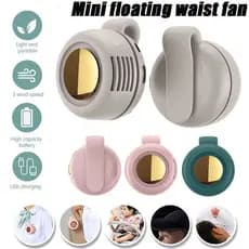 Mini Ventilador De Pescoço Usb Recarregável Cintura Suspenso Silencioso Pequeno Adequado Para Acampamento Ao Ar Livre