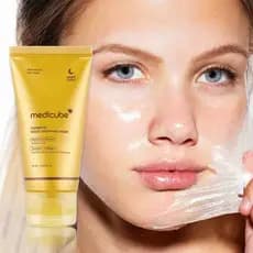 Máscara Noturna Envolvente de Ácido Kójico e Cúrcuma MEDICUBE 75ml + Pincel Vitamina C Retinol