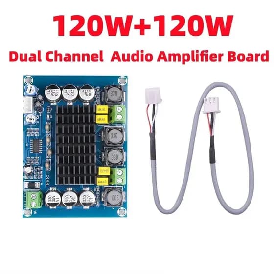 Placa Amplificadora De Áudio Estéreo Digital De Alta Potência CS8673 Amplificador DIY 240W Som De 2 * 120W Dual DC12-26V Canal