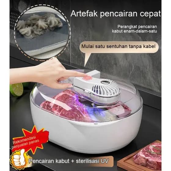 【Multifuncional E Prático】FM-Descongelador Multifuncional/Carne/Peixe/Vegetais/Placa De Descongelamento