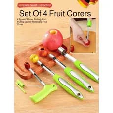 【Uso Fácil】Descaroçador de Frutas em Aço Inoxidável com Cabo PP/Frutas/Cabo PP