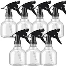 Frascos De Spray SUPERLELE 7pcs 8oz Frasco De Plástico Vazio Com Bico Ajustável Para Soluções De Cabelo E Limpeza Inclui