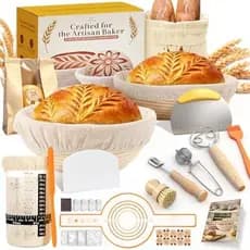 Kit Inicial Singeon Completo Com Manual | Suprimentos Para Assar Pão Sding Cesta À Prova De rard Fácil De Limpar Inician