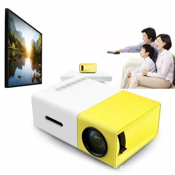 Mini Projetor Portátil LED 1080P HDMI YG300 600 Lumens Cinema em Casa Compacto Smart Projetor para Celular Note USB TV
