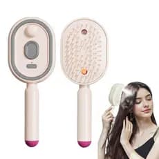 Escova Elétrica a Vapor para Cabelo, Escova de Massagem com Almofada de Ar e Spray Elétrico 2026, Escova de Cabelo Recar