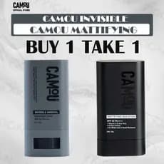 188 198 Compre 1 e Leve Grátis Protetor Solar Mineral Invisível CAMOU em Bastão e Protetor Solar Matificante Masculino C
