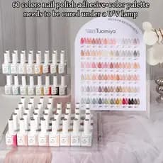 Conjunto De Esmalte Em Gel De 60 Cores , Arte De Unha E , Kit Profissional Para Mulheres Meninas , Acessórios De Manicur