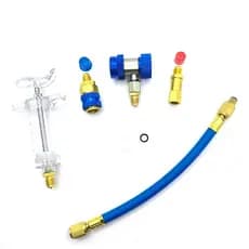 Injetor Automático De Óleo/Tintura A/C , 1Oz Com Adaptador De Acoplador Rápido Lateral Baixo 134a , Ferramentas De Repar