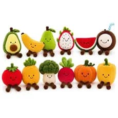 Hortifruti Fofinhas Brinquedos de Pelúcia - Frutas - Legumes - Vegetais - BBR Toys 63P7