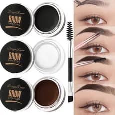 Gel para Sobrancelhas à Prova d'Água Natural, Longa Duração, Acabamento Matte/3D, Creme para Sobrancelhas Transparente/R