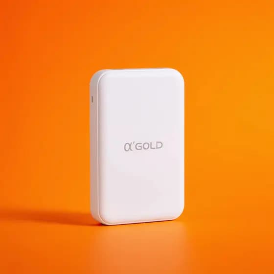 Power Bank Magnético Sem Fio A'gold BTE-06A 5000mah Carregador Portátil Carregador Portátil Agold Bte-06a Power Bank
