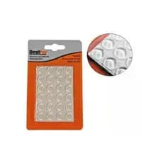 Protetor Adesivo Silicone Anti-Impacto Redondo 24 Unidades Multiuso Universal