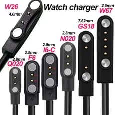 Cabo De Carregamento De Sucção Magnética Universal Para Smartwatch Relógio Inteligente , 2 Pinos , 4 W67 N020 W26 Q020 F