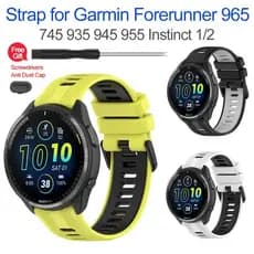 Para Garmin Forerunner 955 965 945 935 Cinta De Substituição Pulseira De Silicone Macio (Alta Qualidade)