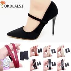 OKDEALS Alça Fixa Para Sapatos , Tiras Antiderrapantes Removíveis , Cadarços De Salto Alto